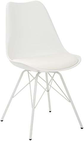 Office Star Products Student Task Chair with 4 Leg Base, White