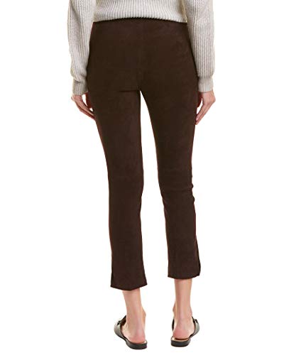 Vince Womens Split Hem Suede Crop Legging, Xs, Purple