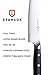 Chef Knife by Stahlux - 8 inch German Stainless Steel Blade with Razor Sharp Edge - Professional Chefs and Home Kitchen - All-Purpose Forged Knife with Black G10 Handle, Includes Magnetic Storage Box