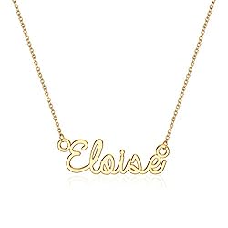 Turandoss Eloise Necklace, 14K Gold Plated Name