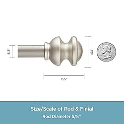 Kenney KN71716 Kendall Knob End Standard Decorative