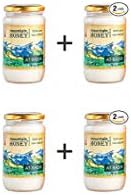 White Honey; 2-Jar Value Pack; At-Bashi Raw Natural Wildflower Mountain Honey; Kyrgyz Honey; 15.8 Ounce Glass Jar (4 pack)