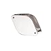 Natico Solid Brass Chrome Plated Travel Alarm Clockwith Magnifier and Genuine Leather Case (10-875S)