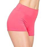 ALWAYS Women Yoga Shorts - Soft Stretch Athletic Running Dance Safety Pants