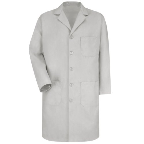 Red Kap Men's Red Kap Lab Coat, Light Grey, 38