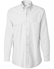Van Heusen Men's Dress Shirt Regular Fit Oxford Solid Buttondown Collar