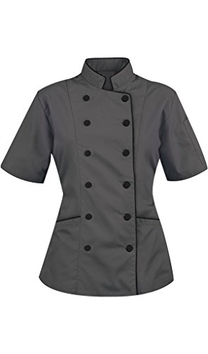 Short Sleeves Women S Ladies Chef S Coat Jackets By Chef S Apparels M For Bust 36 37 Grey Buy Online In Bahamas At Bahamas Desertcart Com Productid