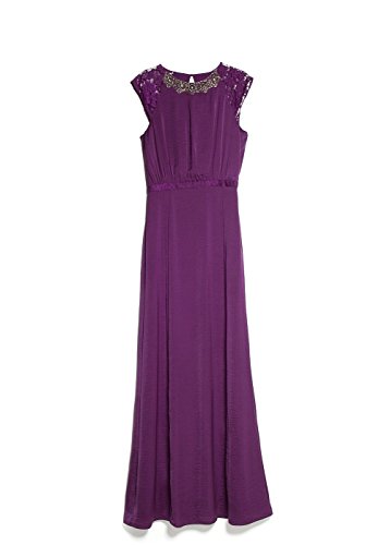 Mango Women's Bead Gown, Lt-Pastel Purple, 10