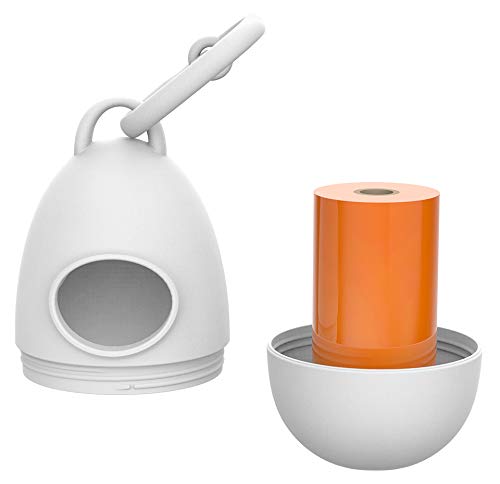 image for TUG Medium White/Orange Dog Retractable Leash Kit ...