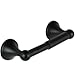 Burton Harbor Modern Round Toilet Paper Holder Bath Accessory - Matte Black