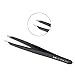Mikobox Professional 4 Piece Stainless Steel Eyebrow Tweezers and Splinter Ingrown Hair Removal Tip Set MB-16