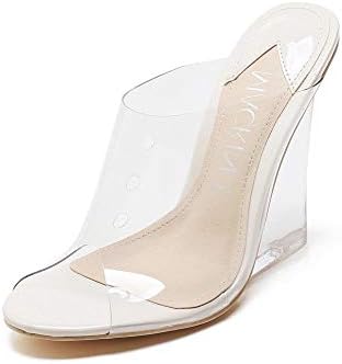 clear wedge mule