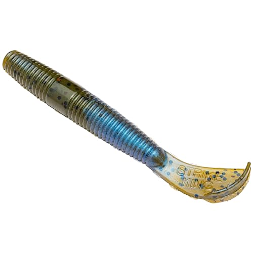 Strike King (RGNCUTR-108) Rage Ned Cut-R Worm Fishing Lure, 108 - Blue Craw, 3"…