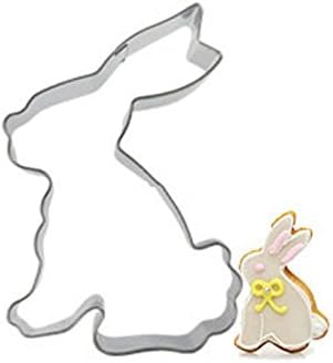FairyTeller Rabbit Fondant Cutter Toy Kitchen Sale Egg Mold Biscuit Cookie Biscuit Stamp Tools For Kitchen Stainless Steel Shop Dz174
