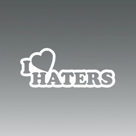 Amazon Com 2x 5 I Love Haters Logo Sticker Vinyl Decals Automotive