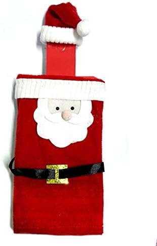 Eklead Set Di 3 Copribottiglia Natalizi Motivo Babbo Natale