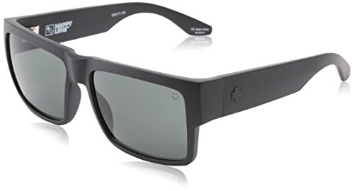 Spy Optic Cyrus Flat Sunglasses, Matte Black/Happy Gray/Green, 58 mm