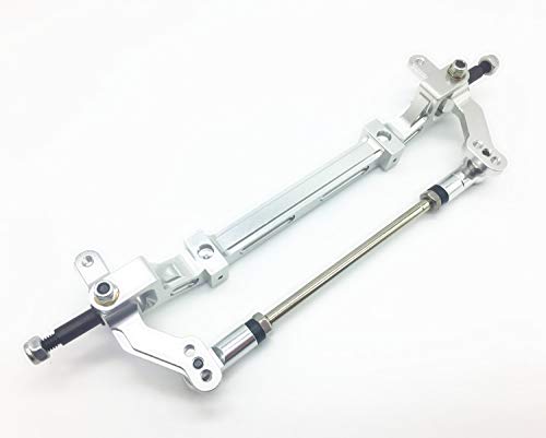 Treal Aluminum Front Wheel Axle Upright for Tamiya 1/14 Tractor Truck - Silver