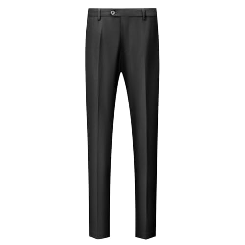 KUDMOL Men's 3-Piece Suit Wedding Slim Fit One Button Business Tuxedo Suits 3 Piece Solid Color for Party Comfort Blazer Jacket and Trousers Vest