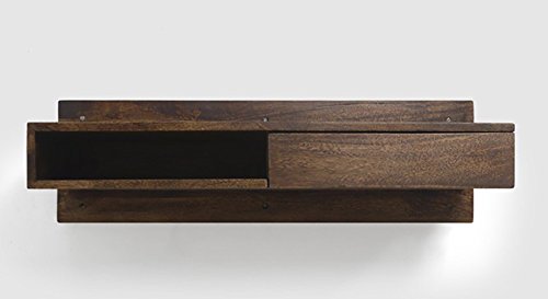 Urban Ladder Wodehouse Mango Wood Wall Mounted Study Desk (Walnut)