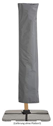 Schneider Sonnenschirm Rhodos Twist Woody, anthrazit, 300 x 300 cm quadratisch, 729-15, Gestell Alu/Stahl, Bespannung… – Bild 6
