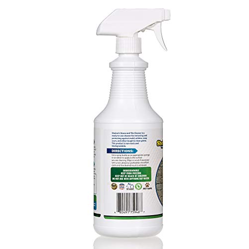 Sheiner's Stone & Tile Cleaner, Heavy Duty Professional Floor Cleaner for Grout, Natural Stone, Marble, Granite, Polished Concrete, and Travertine Surfaces, 32 Oz Spray