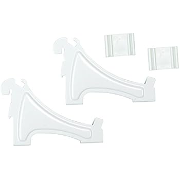 ClosetMaid 2817 ShelfTrack Shoe Shelf Brackets, 3-inch, White