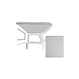 MACs Auto Parts 48-45880 Ford Pickup Truck Headliner - Gray Non-Perforated - Ford Standard Cab Ford F100 To Ford F350