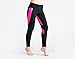 Huiyuzhi Women's Heart Shape Fitness Yoga Sport Pants Leggings (XL, Black-Pink)