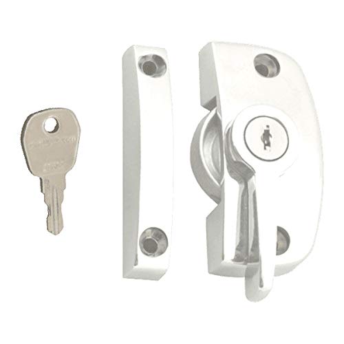 ASEC Window Pivot Lock - White Locking With 11.5mm Keep