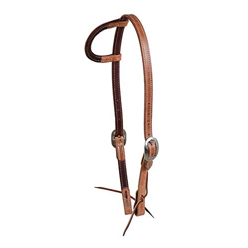 Berlin Custom Leather 3/4″ Doubled and Stitched 1 Ear Headstall