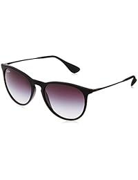 Ray-Ban RB4171 Erika Ronda anteojos de sol de la mujer, no polarizado, montura negra   lente gris degradado, 54 mm