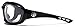 Oversized Choppers Men's Sport Padded Motorcycle Bikers Sunglasses, Black | Clear, One size fits most