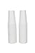 CucinaPrime 12oz White Disposable To-Go Paper Coffee/Hot Beverage Cups with White Lids and Sleeves- 50 Pack