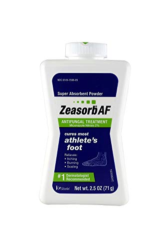 Zeasorb Super Absorbent Powder Antifungal Treatment, Athlete’s Foot 2.5 oz (71 g)(Pack of 6)