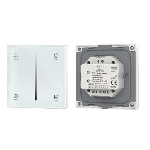 0/1-10V LED Dimming Driver PWM Constant Voltage 1CH DC48V 36V 24V 12V 0 -10V Dimmer Controller 1 Channel 1-10V Signal Input LV-L(T18 Only)