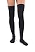 Jomi Compression Thigh High Collection, 20-30mmHg Premiere Closed Toe Made in USA 240 (Medium, Black)