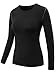 Neleus Women's 3 Pack Dry Fit Athletic Compression Long Sleeve T Shirt,Black,Grey,Blue,X-Large
