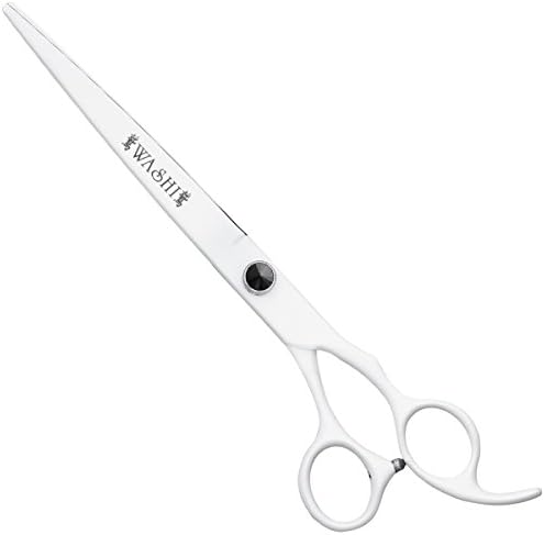 Washi Grooming - White Lace 8” Professional Shear - Pet Scissor 440C Straight