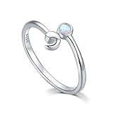 Semicolon Ring 925 Sterling Silver Adjustable Open