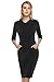 ANGVNS Women's 3/4 Raglan Sleeve Hoodie Keen Length Dress with Pockets For Causal