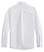 Spring&Gege Boys' Long Sleeve Solid Formal Cotton Twill Dress Shirts