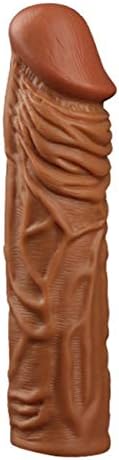 AMANDA soft liquid silicone can be pulled without deformation Reuse condom sex massager for female or couple spiked condoms