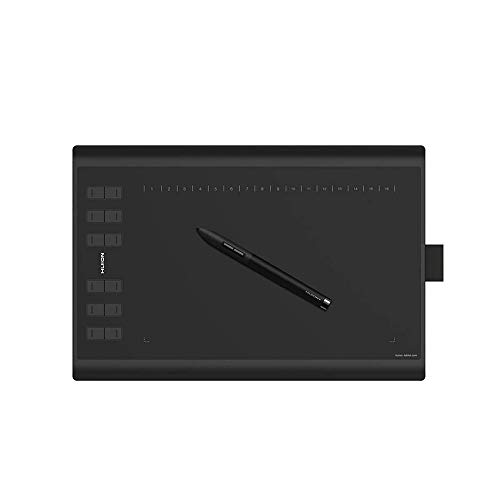 Huion Graphics Drawing Tablet New 1060 Plus 8192 Pressure Sensitivity Pen Tablet and Built-in Card Reader 8 MicroSD Card 5080 LPI