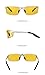 HD Polarized Anti-Glare Safety Glasses for Night Driving and outdoor activities (Silvery Frame1, Yellow)