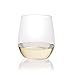 Berevino Plastic Wine Glasses/Stemless Wine Cup 12 ounce | Set of 48 Clear Plastic Unbreakable Wine Glasses Disposable Shatterproof