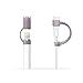 [3-Pack] FRTMA Compatible with Apple Pencil Cap/Apple Pencil Cap Holder/Cable Adapter Tether for iPad Pro Pencil - Lavender