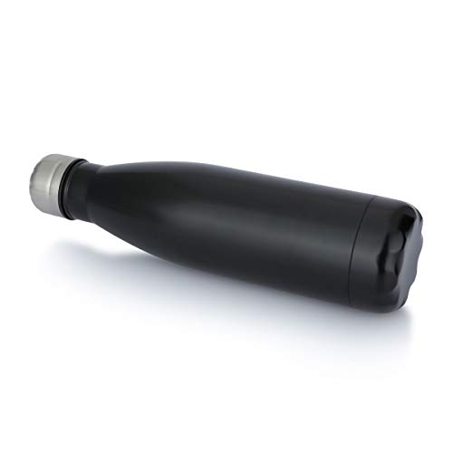 Water Bottle Stainless Steel Vacuum Insulated Double Walled Cola Shape Thermoses (Black-4) - Thumbnail 4