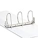 Blue Summit Supplies 5 Inch 3 Ring Binder with D Rings, Extra Large Clear View Binder, Heavy Duty D Ring Binder for Home, Office, and School, Fits Standard 8.5 Inch x 11 Inch Letter Size Paper, White