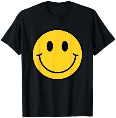 Smile☆ Amazon.com: Vintage Smile FACE | 70's Vibe | Yellow Smile T-Shirt